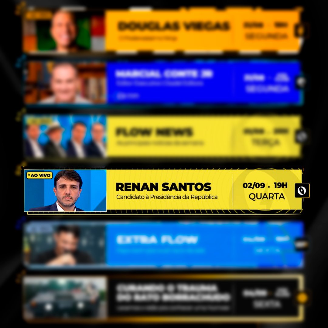 republiqueBRA's tweet photo. 🎙️ 🇧🇷 Candidato à Presidência, Renan Santos participará do Flow Podcast na quarta-feira (2/9), às 19h. https://t.co/IbVnFM7Yrt
