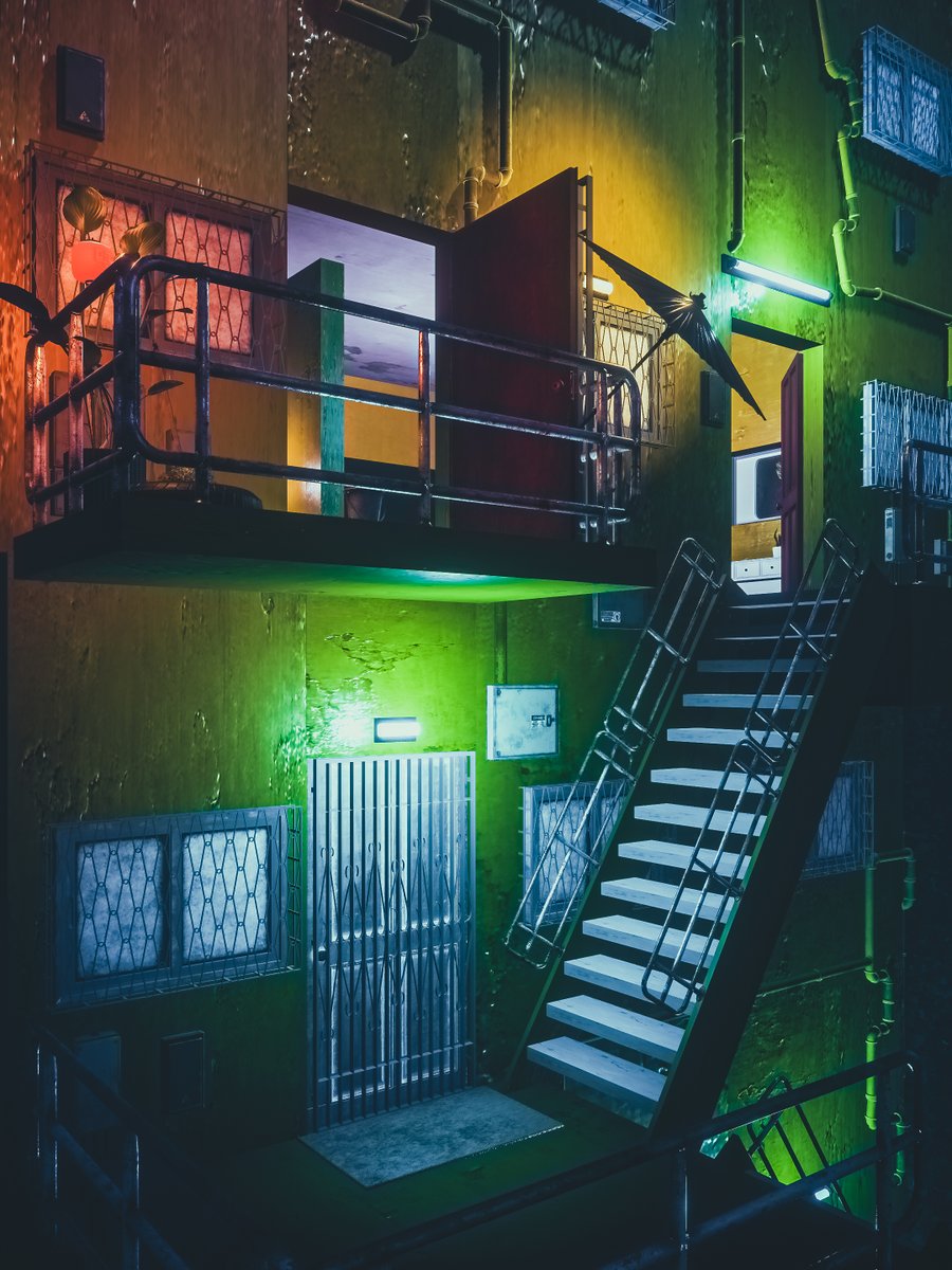 Neomance's tweet photo. Cyberpunk Apartment
サイバーパンクアパート

World : Twilight (たそがれ)
Author : Katchy

#VRChat_world紹介 #Neo写真 https://t.co/0HUQEgzki7