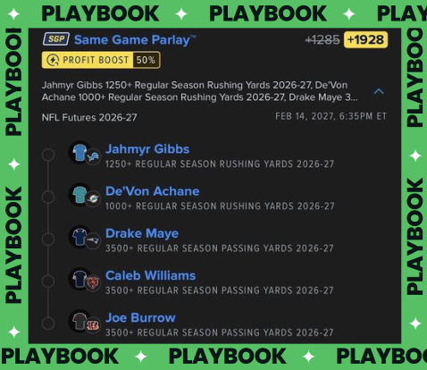 Playbook's tweet photo. 🏈 @TheParlayPlug is ready for NFL season 🚀 https://t.co/Gjzuzl5KYX