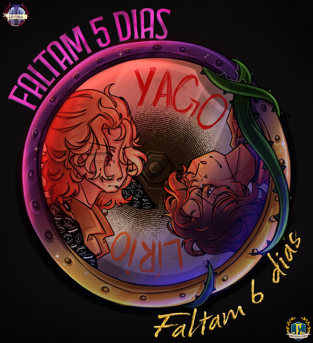 MorfeuRPG's tweet photo. Toda história tem diferentes perspectivas... 

@kaudaora é Yago e @FaezinYaee é Lírio nos episódios finais de #AcademiaUmbraRPG e #InstitutoÉterRPG! Link abaixo.

🩸 Faltam 5 dias.
🌿 Faltam 6 dias.

🎨 @CandyzBr https://t.co/Ps1Nob6Dfu