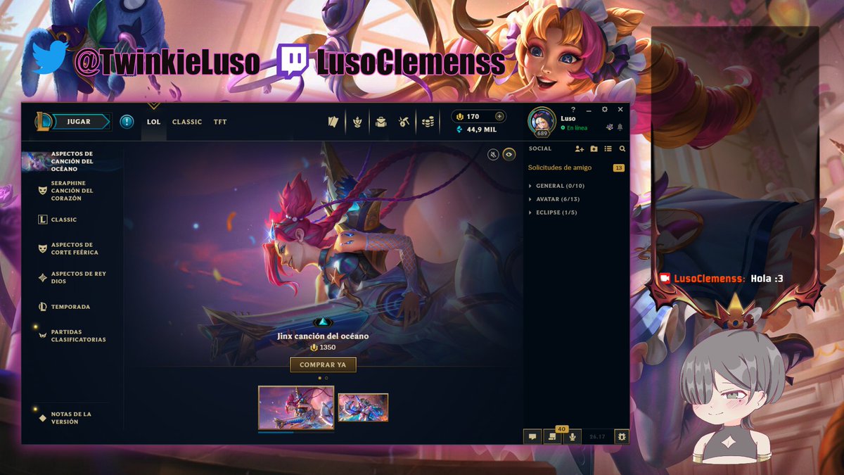 TwinkieLuso's tweet photo. Getting readyyyy. I really liked the final result (I'll draw another chibi eventually).

The overlay was made by @icedyona, she also helped me a lot with the settings thank youuu https://t.co/aNUCQaWvHo