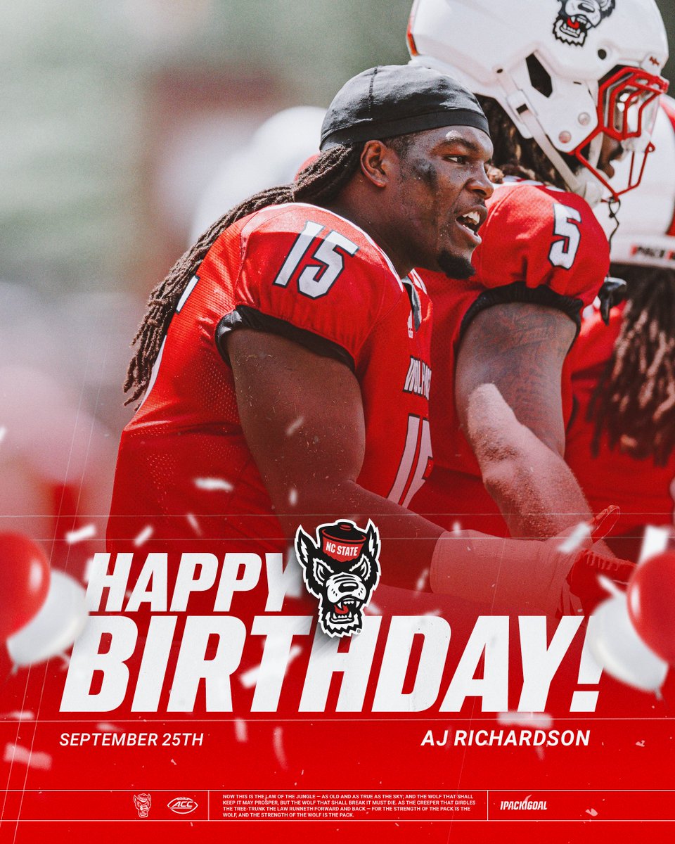 PackFootball's tweet photo. Happy Birthday, @arichardson441 🐺

#1Pack1Goal https://t.co/iyJrRtw4wg