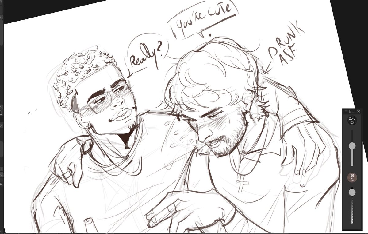 P4RK1IFE_'s tweet photo. #wip i think ferran would be the type to confess too much while being drunk istg https://t.co/OPR0SSofll