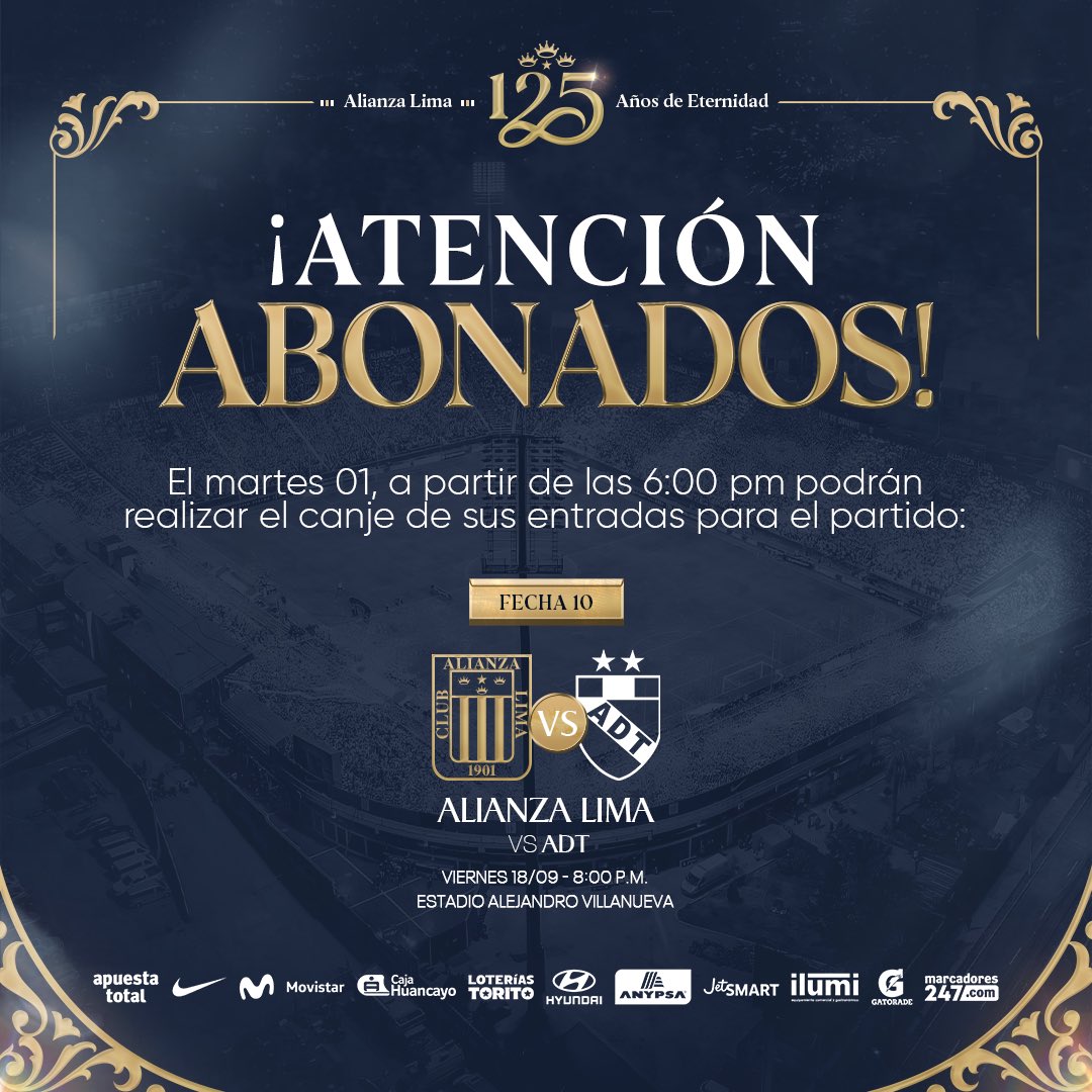 ClubALoficial's tweet photo. ❗️𝐀𝐭𝐞𝐧𝐜𝐢𝐨́𝐧 𝐀𝐛𝐨𝐧𝐚𝐝𝐨𝐬❗️ https://t.co/LVmgiZn6Es