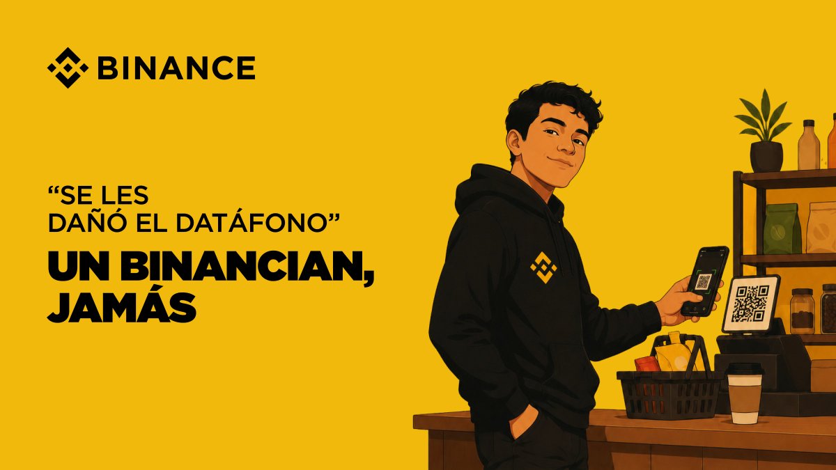 BinanceLATAM's tweet photo. ¿Datáfono caído? QR arriba. 😎 https://t.co/KVecKmUinF