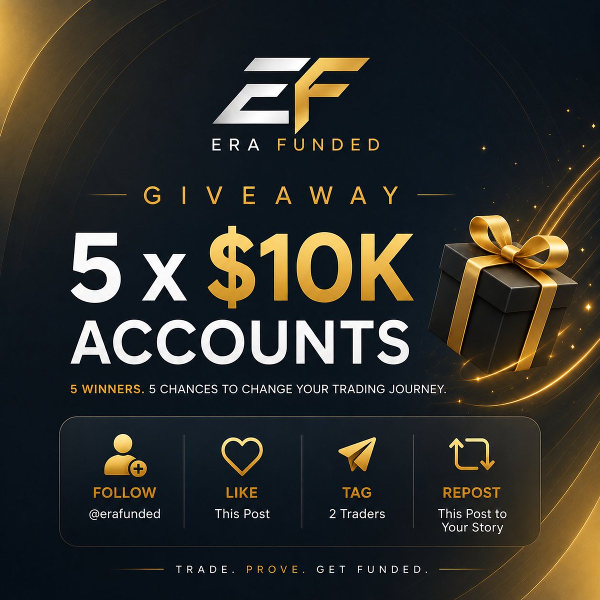 IBRAHIM7275181's tweet photo. 🎁 5 × $10K Account Evaluations

Rules to Enter:-

👤 Follow — @erafunded | @YOURHANDLE @IBRAHIM7275181

❤️ Like |  Repost | Tag Friends 
💻 Must join Discord - https://t.co/XKJbOJyqJX
👀 Drop Proofs in comment 

Also follow @deemoe6313
@GarzaliH51580
@Sharubutufx 

Good luck traders 🏆