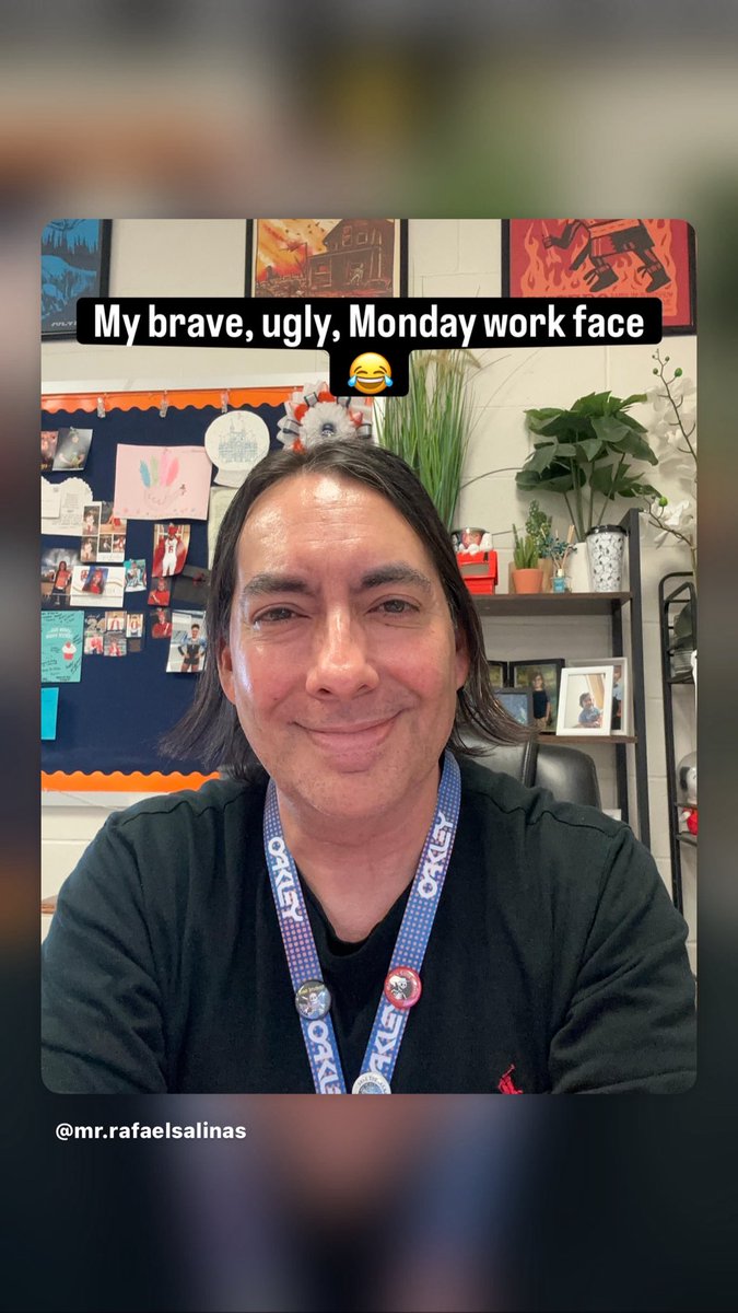 RalphieSalinas's tweet photo. Monday work face…and a new lanyard (my other one broke☹️) #mondayworkface #newlanyard #mondayvibes https://t.co/5ZI7dSd2gg