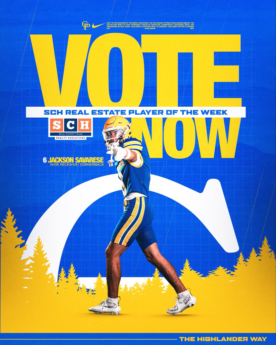 GPHSSports's tweet photo. VOTE TODAY!
The winning player earns $1,000 for their Athletic Department.
#TheHighlanderWay https://t.co/czdTN1BSsW