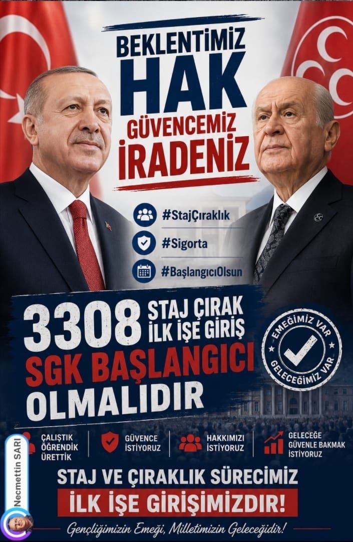 ESTOsmanDa5009's tweet photo. 3308 sorumlusu sizler değilsiniz 
Mühür sizde çözümünde sizden geleceğine İnaniıyoruz  Sn  @Akparti sn @MHP_Bilgi

@Onuronal_  çözüm raporuyla   SGK  
Yıllık 250  milyar TL kazanç sağlayacak 
Sn Türkmen beyim @dbdevletbahceli 
Sn Cumhur başkanım @RTErdoga
 Sn @erkanakcay45  
@_cevdetyilmaz
@ifarukaksu  
@hlmdrgn. @isikhanvedat
@UlviYonter  @cbsbb
@bakiersoymhp  @csgbakanligi
@fevzizirhlioglu  @vedatbilgn
@buyukataman 
@MKalayci42   @Onuronal_
@saffetsancakli 
@M_Levent_Bulbul 
@nevintaslicay 
@PrfDrFilizKilic 
@ismailozdemirrr 
@yasaryldrmMHP 
@ersoyruhi 
@YildizFeti 
@celal_adan 
@TmrOsmanagaoglu 
@drpelinyilik 
@PrfDrFilizKilic 
@zuhal_karakoc 
@yclblt06 
@ayyildirim1 
@sadirdurmaz 
@KarakayaMevlut
@TatarHummet 
@MhpTbmmGrubu 
@MHP_Bilgi 

Sayın Cumhurbaşkanım
#StajyerVeÇıraklar
#İradeniziBekliyor
#MağduriyetimizeSonVerin