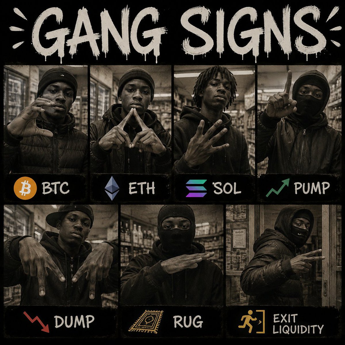 Gas_Hood's tweet photo. Gotta learn these b4 joining our gang https://t.co/2aksaeoAde