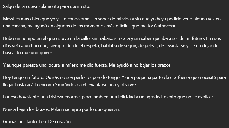 sheyrion's tweet photo. Gracias Leo https://t.co/BIECFbdQS6