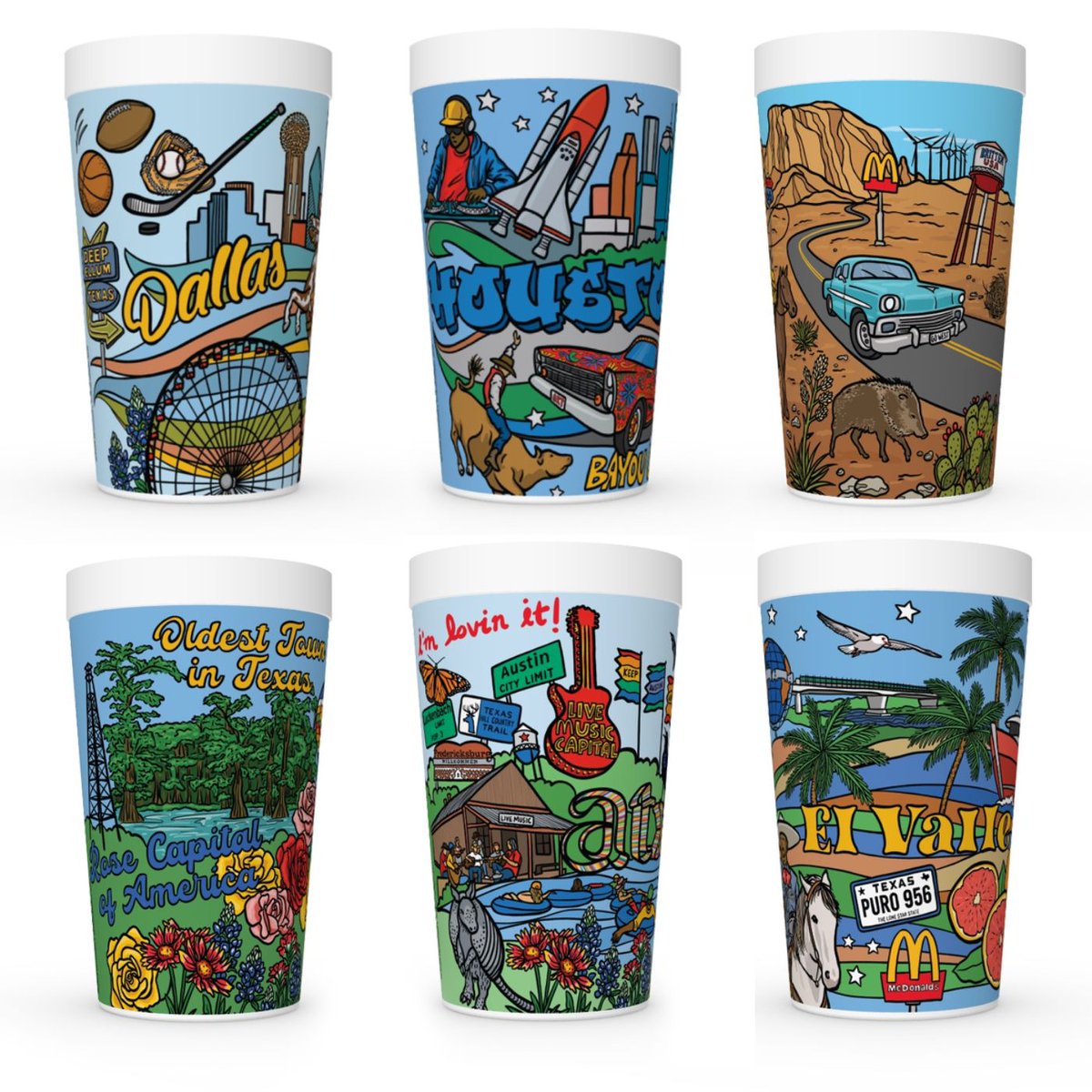 Dexerto's tweet photo. McDonald's is launching a Texas-exclusive meal that includes 10-piece nuggets, fries and a drink

It comes with seven collectible cups celebrating different regions across the state https://t.co/9lHiiYazBP