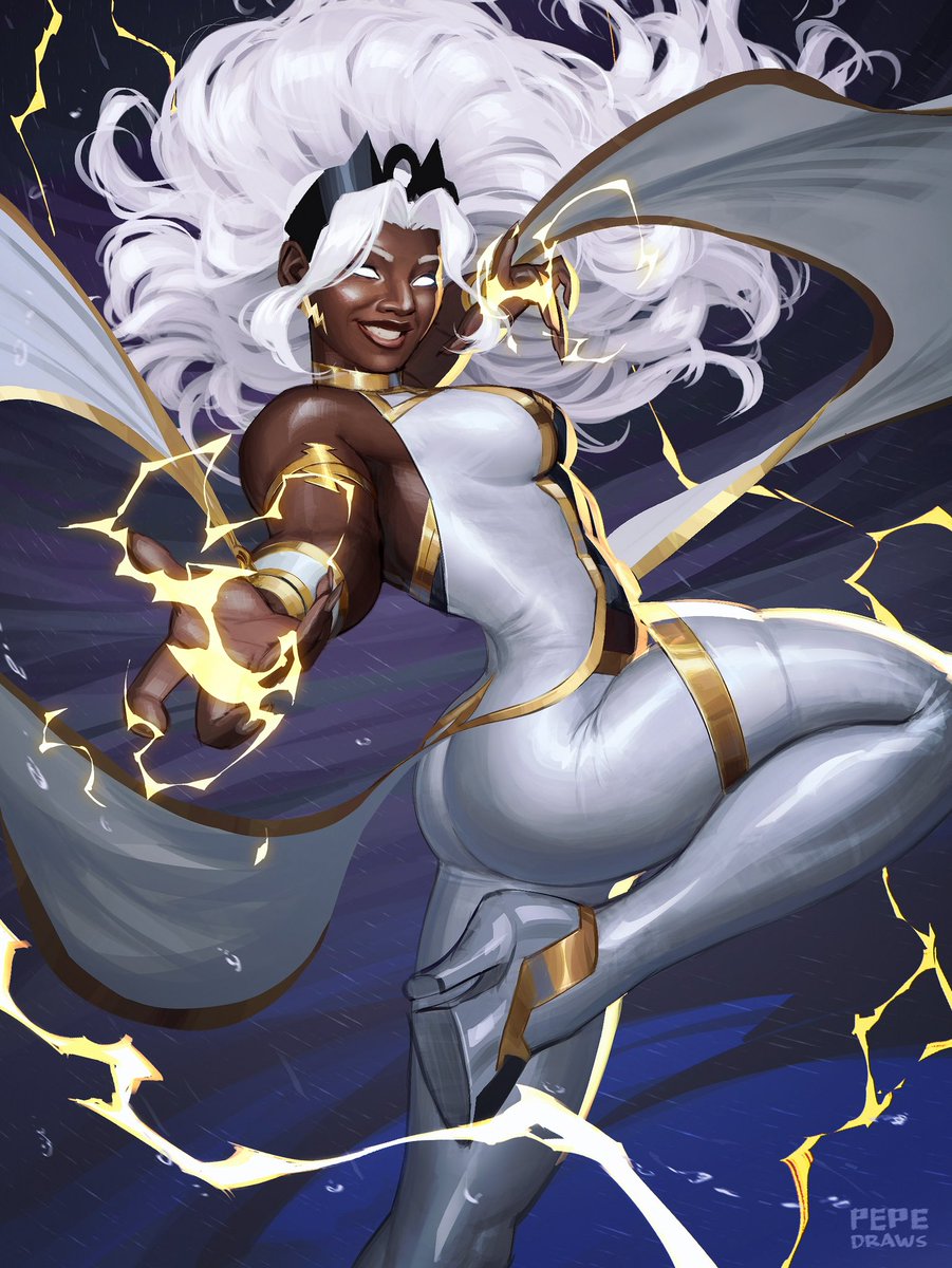 pepedraws's tweet photo. Storm ⚡️ 
August Character Poll winner 🏆 
#marveltokkon #digitalartㅤㅤㅤㅤ https://t.co/SmOl7fuWj0