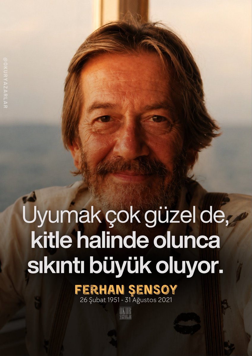 okuryazarlar's tweet photo. Türk tiyatrosunun duayen oyuncularından, sinemada takdir edilen işlere imza atan, edebiyat alanında da değerli eserler üretmiş büyük usta Ferhan Şensoy’u, aramızdan ayrılışının 5. yılında saygı, sevgi ve özlemle anıyoruz. https://t.co/yLT5hFm9Vh
