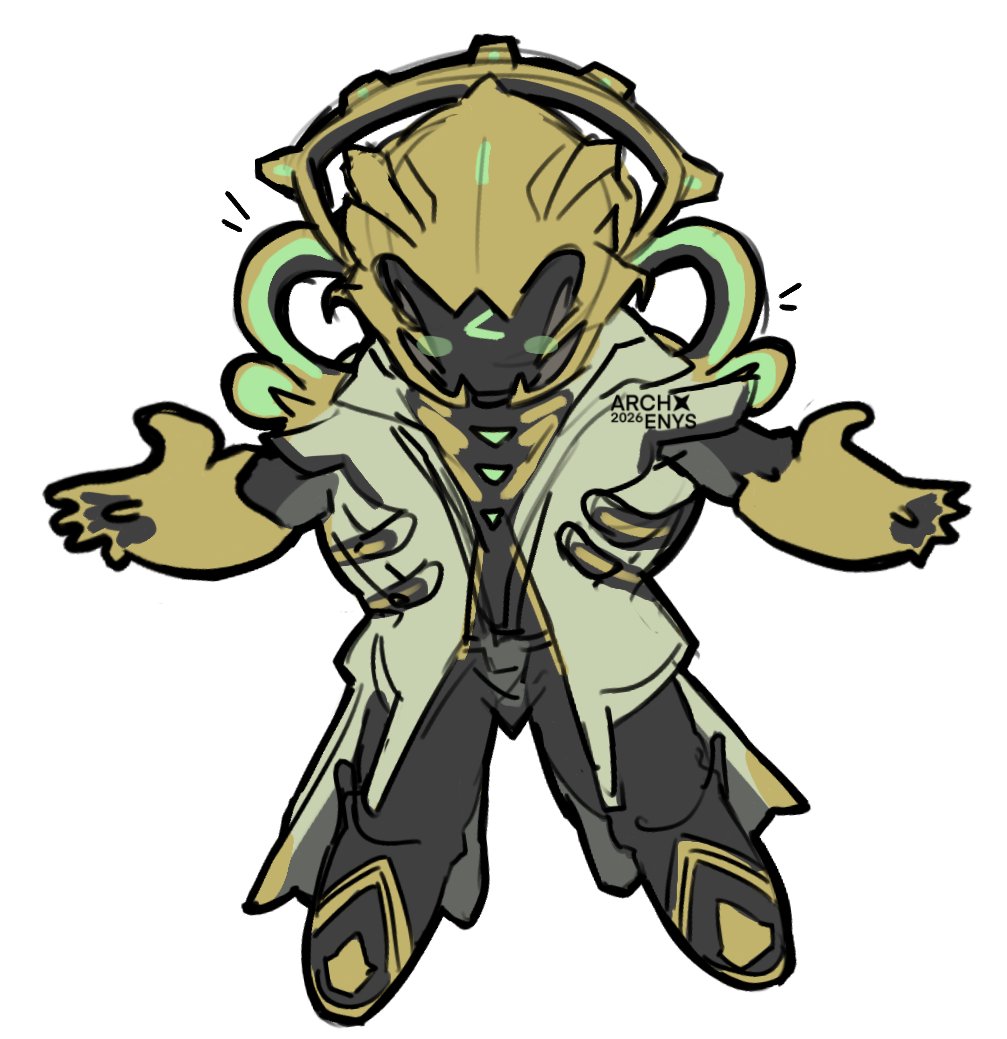 archenys's tweet photo. Lavos prime grew a lot on me so i think i will draw the funny snake man more often 🐍 #lavosprime #warframe #tennocreate https://t.co/vWlHbqX8gC