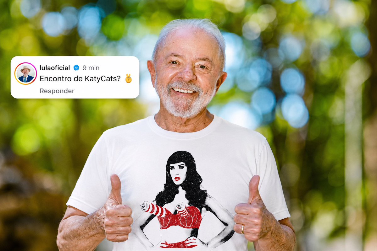 katyperrybr's tweet photo. Avisa que o @LulaOficial é katycat, simm!!!! ❤️ https://t.co/EFTQi4r4BB