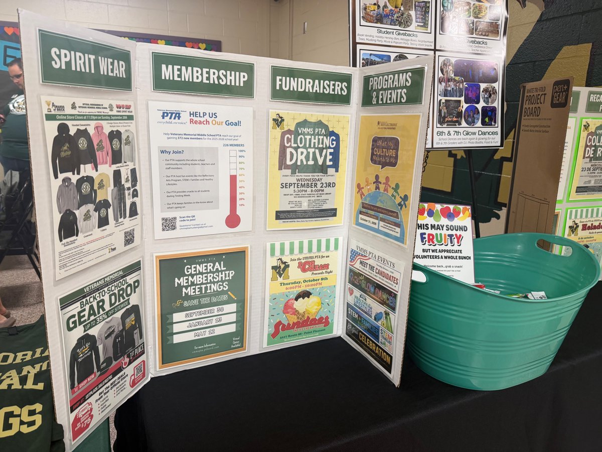 VMMSPTA1's tweet photo. 🎉 What a night! Thank you to everyone who stopped by the PTA table tonight! We were so excited to meet all of our newest Mustangs and kick off an amazing school year together! @VMMSMustangs @MsTri_teach_run @MGawronskiVP https://t.co/TuNd63iNp9