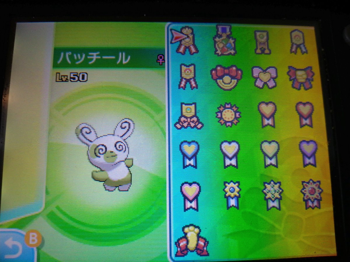 PokemonGET_yee2's tweet photo. できる限り頑張ってリボンつけ完了しました…！今からポケモンHOMEに送り明日9��2日に色違いパッチール抽選ルーレット1名に配ります。

コンテストタマゴ技変更せず全制覇や
５０連勝のリボンは難しくて断念それ以外は全部つけれた https://t.co/oxOfQm99eo