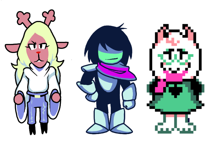 FFrooby's tweet photo. Introducing a new au project art project concocted with friends: Deltarune: Off-Script 

two weeks after the game should happen things start happening. Things are weird (not route yet)

#deltarune #deltaruneoffscript https://t.co/r4osxI4AxI
