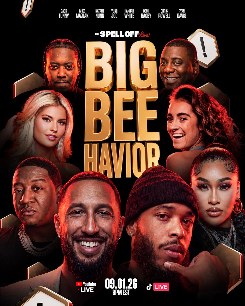 TheSpellOff's tweet photo. September 1st, it’s GOING DOWN on the Spell Off Live at 9PM EST on YouTube &amp; TikTok Live!

2 more episodes left of the season so make sure to tune in 🔥👀

#TheSpellOff https://t.co/Syxy0V36OQ