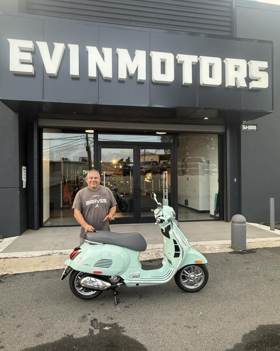ConsuelaRoactp's tweet photo. We’re still delivering two-wheeled dreams! Thank you, Luiggi, for your trust and for purchasing your new 2026 Vespa GTS 310 in that stunning, relaxing green. Enjoy every ride, and may many more kilometers of adventure lie ahead. Welcome to the https://t.co/nlrvOijoJS