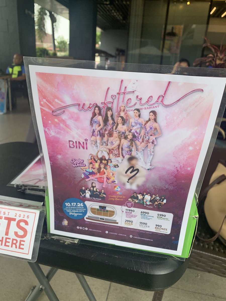 bloomblinkeu's tweet photo. 📢🌸 Leyte Blooms, this is your sign na!

Wala ka pang ticket for the BINI concert in Tacloban this October 17? 
You can buy physical tickets at:

📍 Belly Bites – beside Radiant Hotel
📍 Outside Lobby of Summit Hotel – beside the police table

@TEAMBLOOM_LYTE https://t.co/wt2Rrg7lUb
