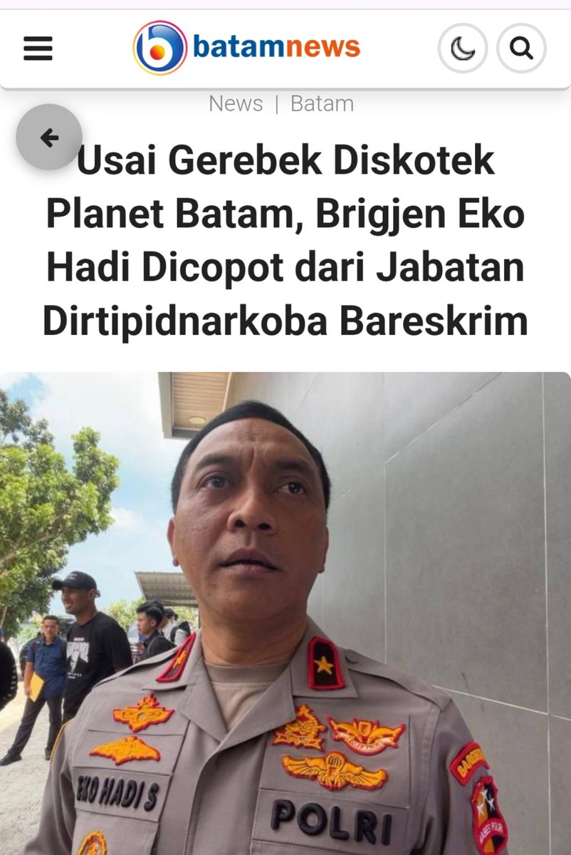 Heraloebss's tweet photo. Mendadak diMutasi dari jabatannya saat sedang menangani kasus peredaran Narkoboy yang menyeret jaringan THM Planet Batam.

Mutasi seperti ini lumrah dan wajarkah?.

Before                                  After https://t.co/rnoh7La0gK