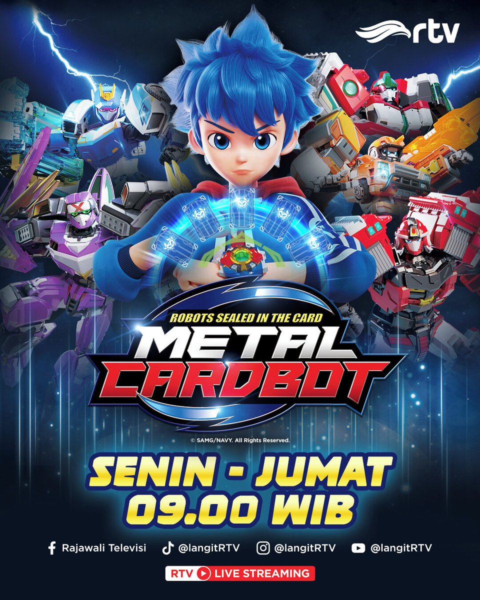 langitRTV's tweet photo. Kekacauan di Kota Mou harus segera dihentikan. 

Jangan lewatkan “𝗠𝗘𝗧𝗔𝗟 𝗖𝗔𝗥𝗗𝗕𝗢𝗧”, pkl 09.00 WIB hanya di RTV Makin Cakep!⁣⁣
⁣⁣
#RTVDigital https://t.co/W1UAIWKCIi