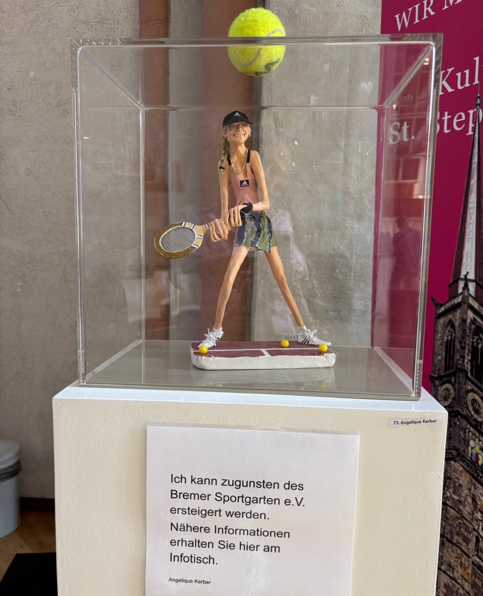 patron201190's tweet photo. Heute ist die letzte Chance, Angelique Kerber zu gewinnen! In der Kulturkirche Bremen. Der Erlös kommt dem Bremer Sportgarten zugute. @kulturkirche_bremen https://t.co/S9Ml8BbTNs