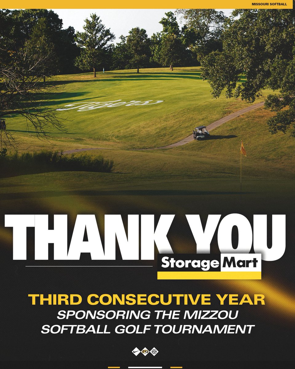 MizzouSoftball's tweet photo. One of our favorite events to kick off the year! Huge Thank You to @storagemart for sponsoring our Golf Tournament for the 3rd year in a row! ⛳️

#MIZ🐯🥎 | #OwnIt https://t.co/4uXHpxJTu7