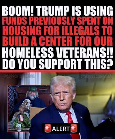 ElephantSignal's tweet photo. 🚨ALERT: PRESIDENT TRUMP PUTS HOMELESS VETS AHEAD OF ILLEGAL ALIENS  

“Every single American should know this going into the midterms.”  

THIS IS WHAT AMERICA FIRST LOOKS LIKE  

WHY WOULD ANYONE OPPOSE HELPING OUR VETERANS FIRST? https://t.co/gUloypLhce