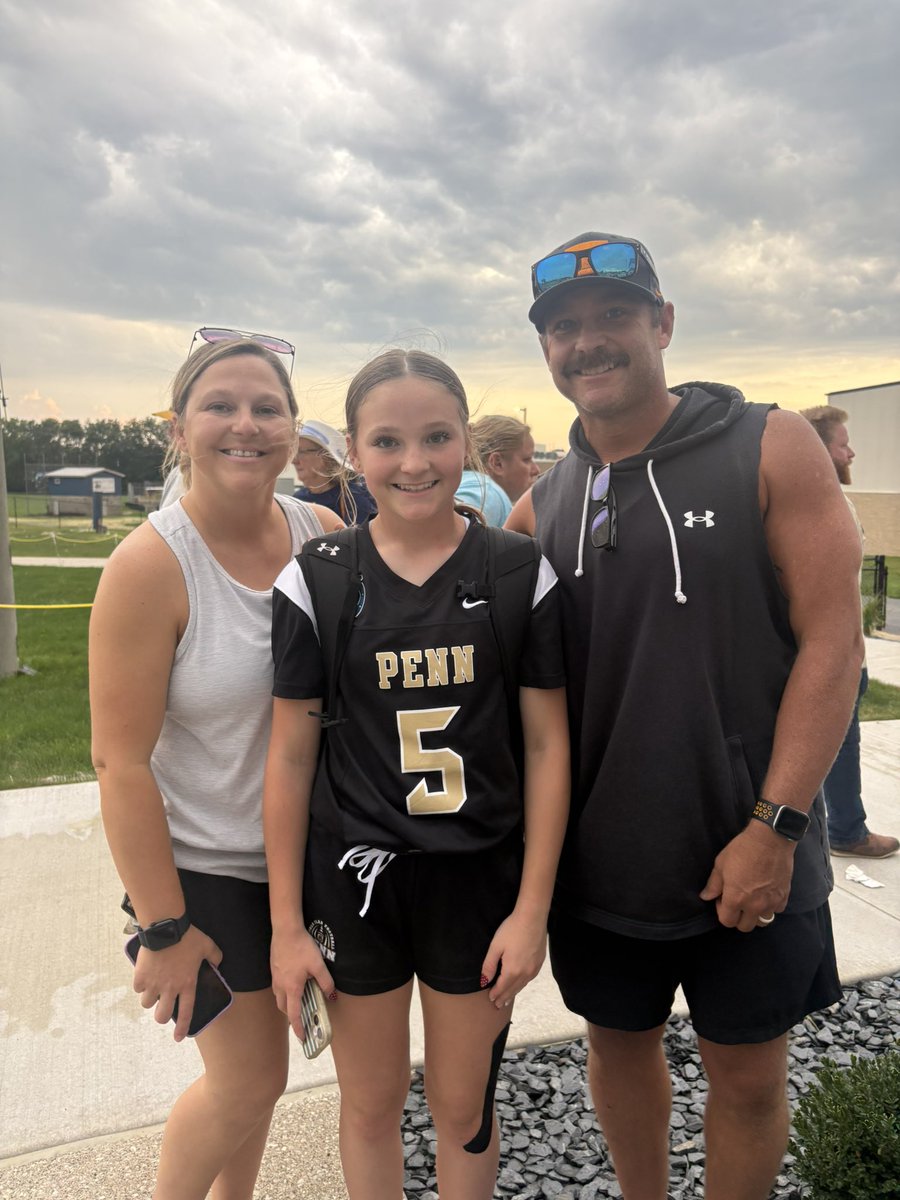LaylaClucker's tweet photo. Pick 6 at tonight’s flag football game! #PennKingsmen #FlagFootball #TouchDown #Interception https://t.co/j744sTml1l