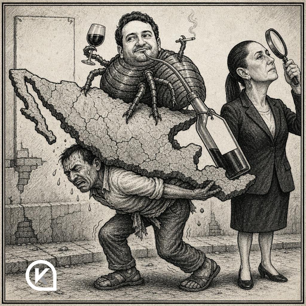 factor_kaiser's tweet photo. Un mexicano trabaja un mes entero por $9,582 pesos. El Jr del Bienestar se bebió más del doble de eso en una sola botella de vino, en una noche.

Así se ve, con números, la definición científica de parásito: alguien que vive de otro y lo drena sin remordimiento.

@MaxKaiser75 https://t.co/qNkCCvAuWj