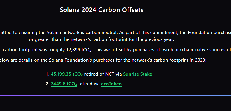 AivaiDev's tweet photo. Just found something interesting, on solana they have a climate subdomain where they try to be ECO friendly and they TALK ABOUT A ecoTOKEN

https://t.co/9WqKSjEoYY

Logo on web https://t.co/KvkqFeQEU7