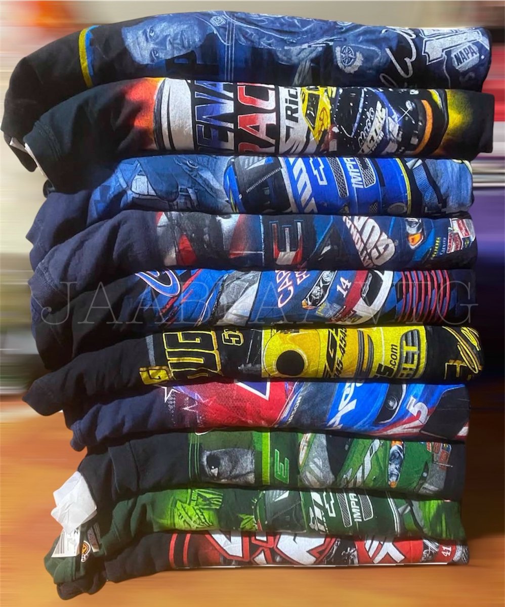 AaronMachahk's tweet photo. 🔥 Wholesale mix of NASCAR racing tees, 100 pieces 🔥
Mixed styles and sizes, 80–95% condition. More clips below the post. Message us for details. https://t.co/IOocfB82tG