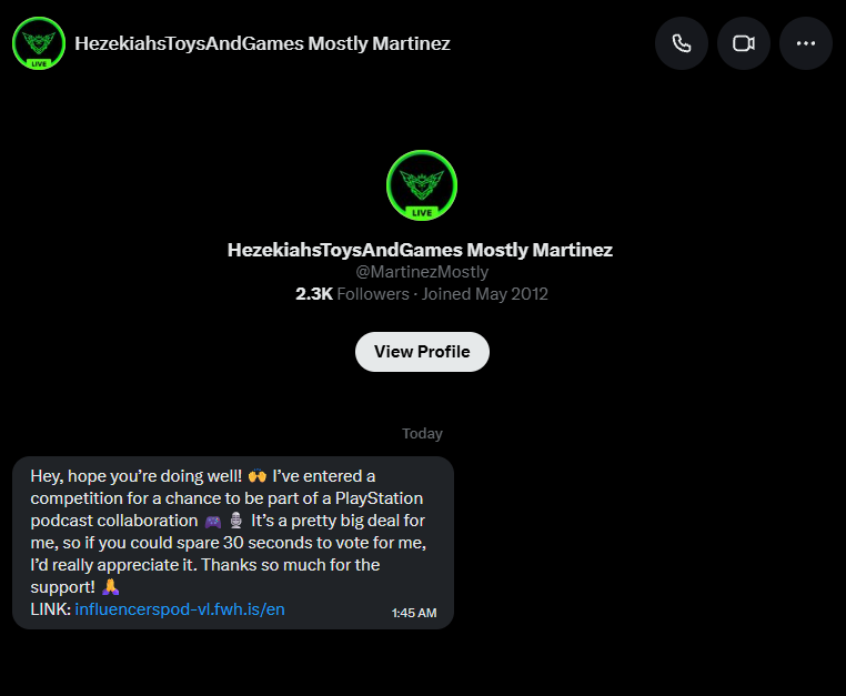 oErrah's tweet photo. Guys stop clicking links, I would've thought after it happened to myself @GawdDAMM_it @BearInjured and also @ChrisLenga making a tweet regarding this it would have been in the algorithm to a point where everyone would know to not click suspicious links.

Be cautious https://t.co/9ymA1ZtgFj