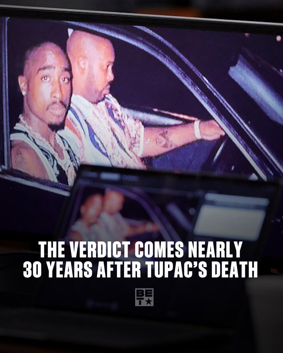 BET's tweet photo. Nearly 30 years after Tupac Shakur was fatally shot in Las Vegas, a jury has reached a historic verdict in his murder case.

Duane “Keffe D” Davis has been found guilty of first-degree murder in connection with the 1996 killing of the 25-year-old hip-hop icon. Prosecutors did not accuse Davis of firing the fatal shots, but argued that he orchestrated the attack and provided the weapon used in the shooting. Davis was the only person ever charged in Tupac’s murder.

The verdict marks a major development in a case that has remained one of the most infamous and closely followed mysteries in hip-hop history.