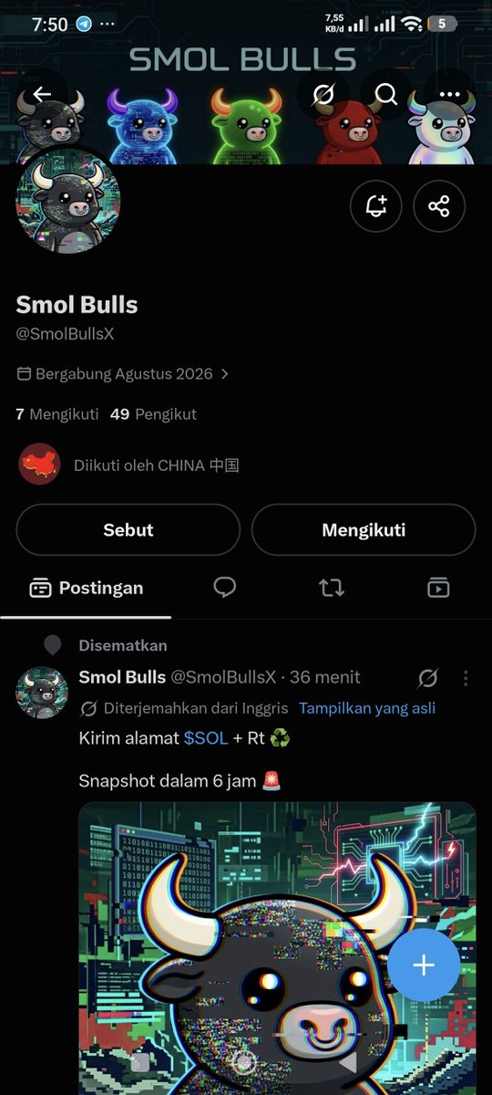 Dajitsu111's tweet photo. @ChinaXbnb @SmolBullsX 0x2362466444e7a53124cc2a4bee168e84994562a7 https://t.co/oNtT0Oh6GJ