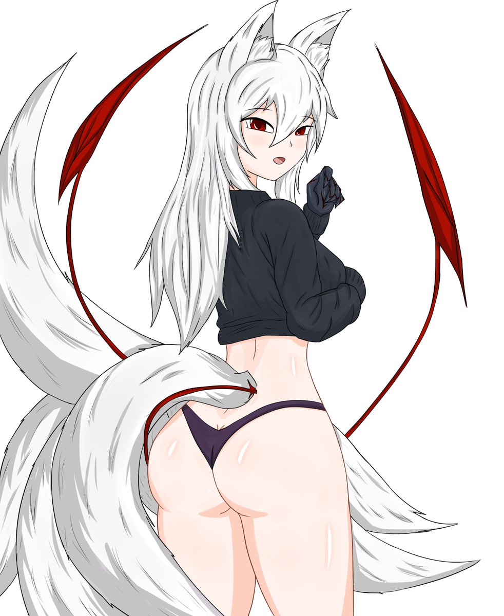 RockWarPY's tweet photo. Cuty (OC): Have you seen my skirt anywhere?
#OC #smallartist #draw #art #digitalart #kitsune #lineArt https://t.co/FPyesKFM9R