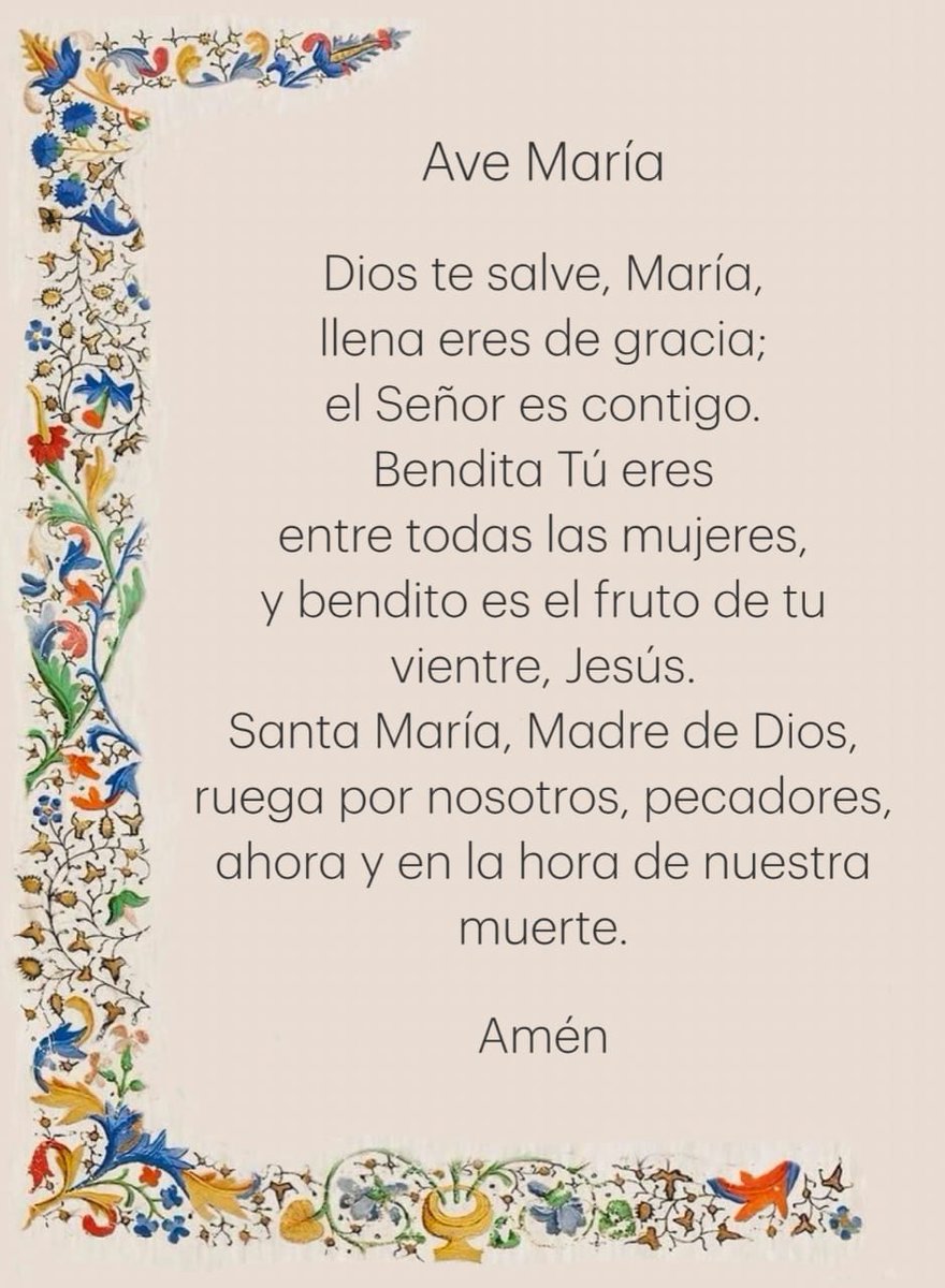 Victoria_dios74's tweet photo. Tres Avemarías antes de dormir son un beso inmenso para la Virgen María.🌹 https://t.co/JsHajxTVDP