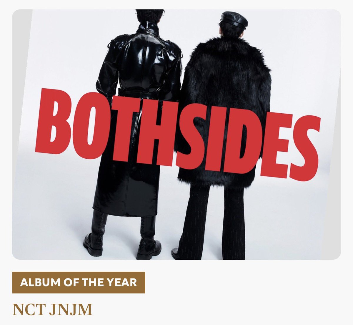 jnjm1st_'s tweet photo. Hi Team JNJM stop scroll ‼️

★ Jupiter Music Awards 2026  | JMA ★
The final voting has started  

★ Album of the Year
NCT JNJM — BOTH SIDES  
★ Song of the Year  
NCT JNJM — BOTH SIDES   

🗳️: App (Muniverse - Idol Champ - Mubeat - My1pick) 
🗓️: 16 sept (01.59 kst) 

#NCTJNJM #BOTHSIDES
#JENO #JAEMIN #TeamJJ_Voting