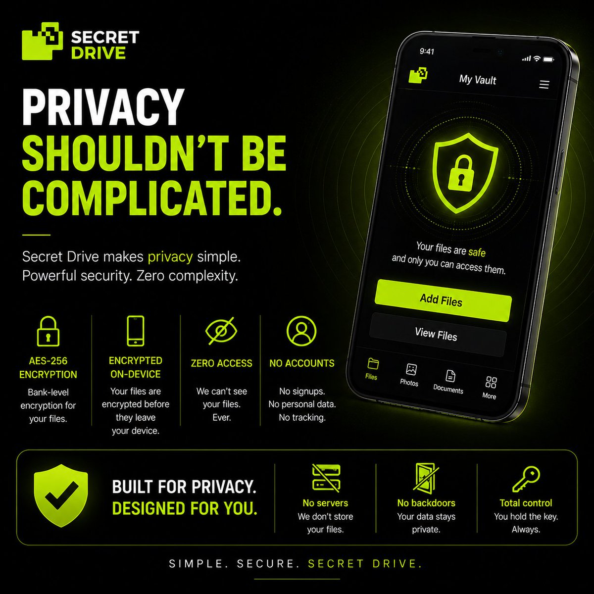 SecretDriveApp tweet picture
