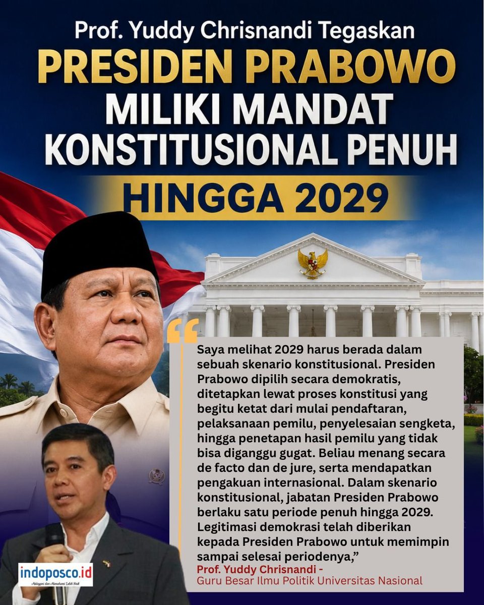MemetMedika's tweet photo. Yang kita butuhkan saat ini adalah persatuan nasional untuk mendukung presiden Prabowo menyelesaikan agenda agenda besar bangsa 
#MandatKonstitusiPrabowo https://t.co/8Y5Dyq3jeL