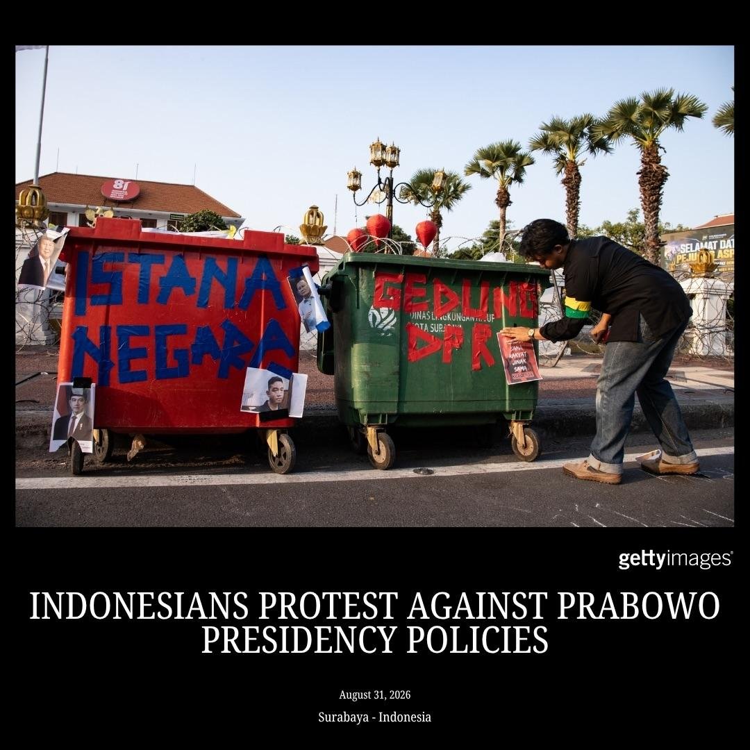 bismillahyuk_'s tweet photo. Indonesians Students Protest Against Prabowo Presidency Policies at Surabaya, Indonesia

August 31, 2026

#demo https://t.co/7ppV4RWgY5