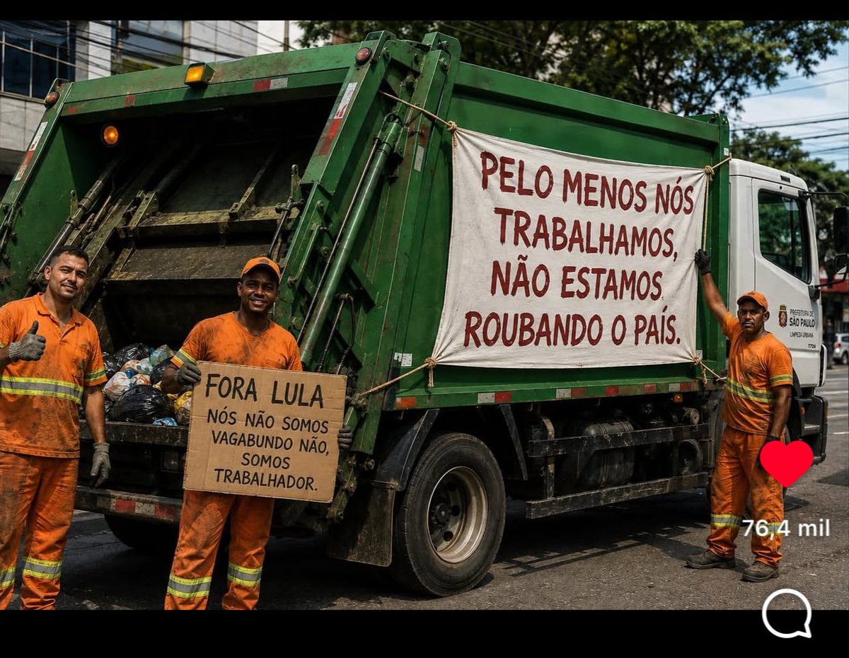 IzaOliv44326277's tweet photo. Parabéns, a todos os Garis!!
Vamos demitir o Lula !! https://t.co/ur3uYnN0OB
