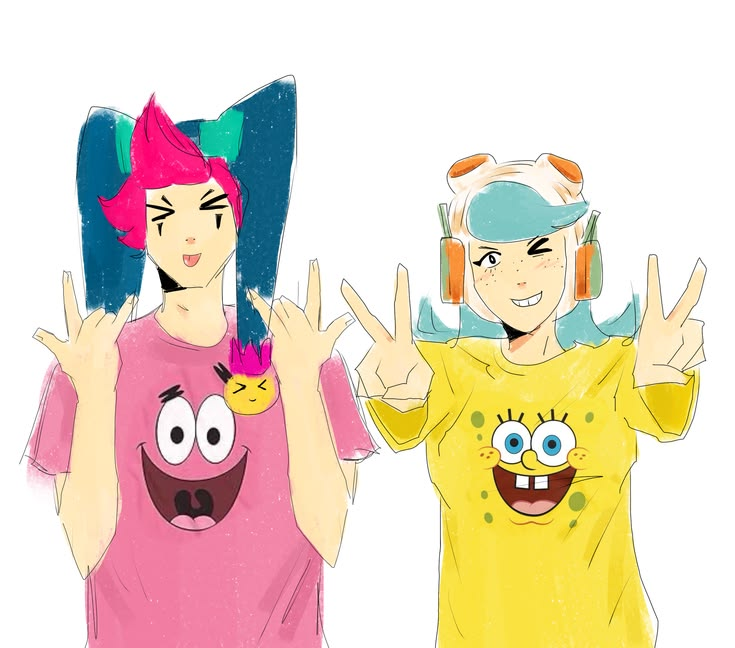DailyWendyBS's tweet photo. DAILY WENDY 🍃
Day 36
Wendy and Chester wearing SpongeBob SquarePants outfits
SOURCE: ?????
#Brawlstars https://t.co/0ePiHH9XfA