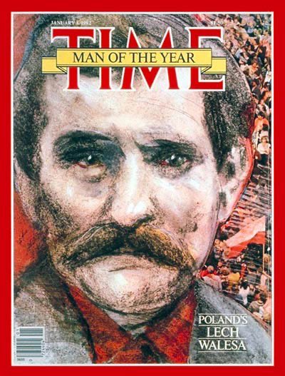 andy_andy_02's tweet photo. Lech Wałęsa was on the cover of TIME Magazine twice: on December 29, 1980, with the headline "Shaking Up Communism", and again on January 4, 1982, when he was named TIME's Man of the Year for 1981. https://t.co/yKZKnpRv3d