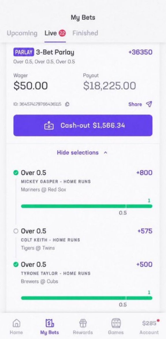 mirabaddi's tweet photo. Should I cash or let it ride 🤔 https://t.co/r2qOcltgOh