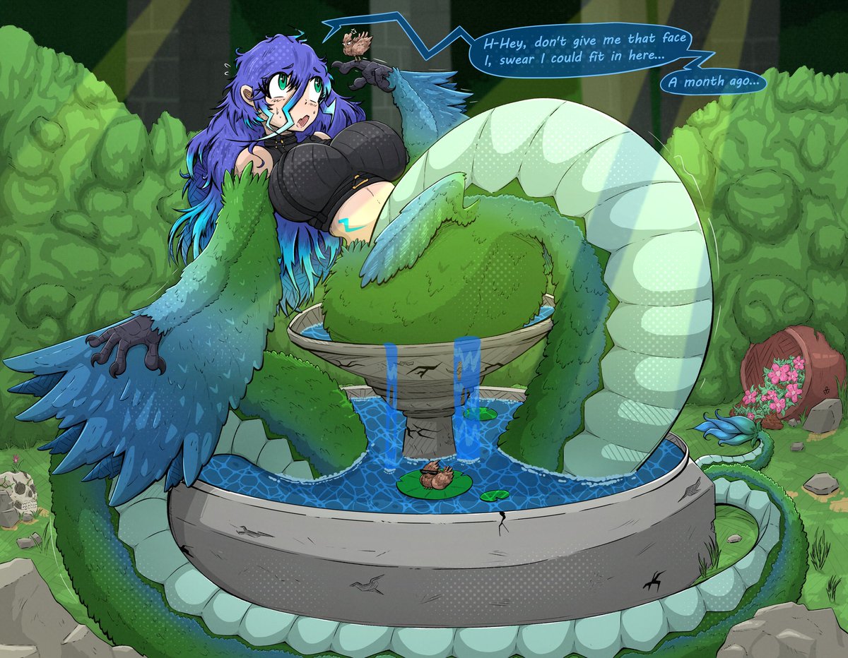 TheSnickity's tweet photo. Hopefully she can still “fit” in there a nother month from now. (Commison for silverpraetor) https://t.co/NKmz4jeks8