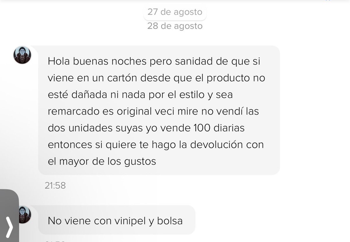Fidelito0331's tweet photo. @ML_Colombia despachan fórmula de bebé en condiciones antigienicas, removiendo la caja original y así de grosero me responde el vendedor. https://t.co/avc9sWHNs0